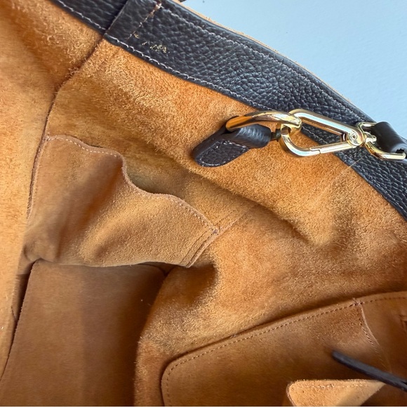 Mark & Graham Boho Suede Camel Brown Large Slouchy Hobo Tote Bag - Picture 8 of 15